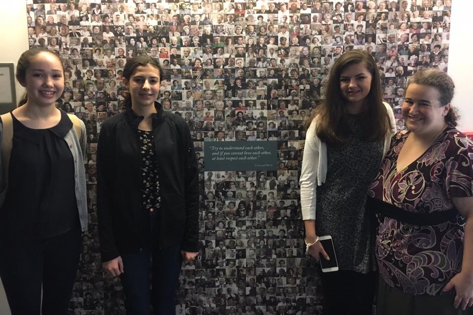 My three students and I visiting USC Shoah Foundation. 