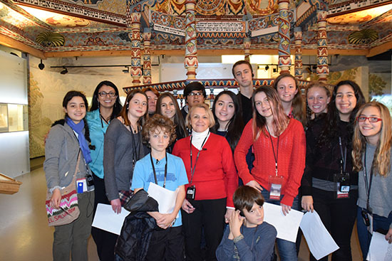 Junior interns, Culp and Lebovics at the Museum of the History of Polish Jews