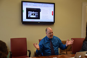 Rob Hadley leads IWitness workshop in 2015