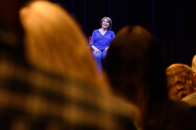 New Dimensions in Testimony interview of Fritzie Fritshall at Illinois Holocaust Museum &amp; Education Center (courtesy IHMEC)